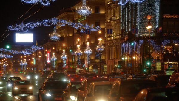 Новогодний Петербург, архивное фото