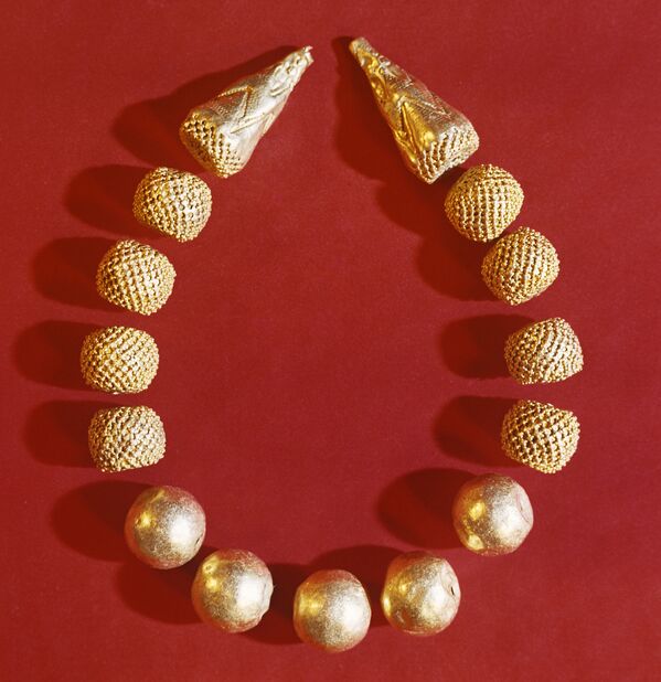Золотое ожерелье - часть коллекции Золото Бактрии