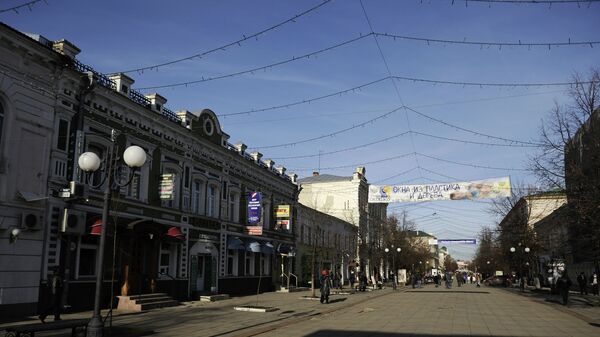 Московская улица города Пенза.Архивное фото