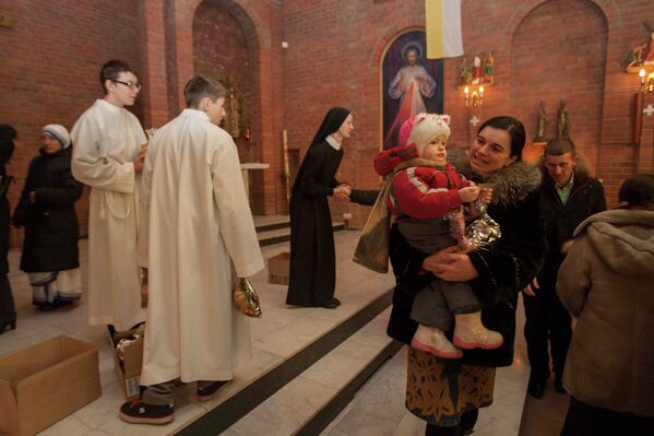 В ночь на Рождество: торжественная месса новосибирских католиков