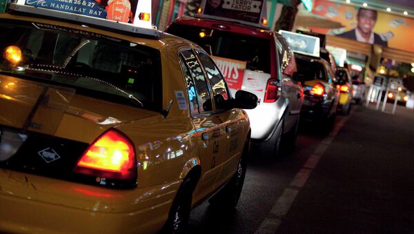 Такси на улице Лас-Вегаса