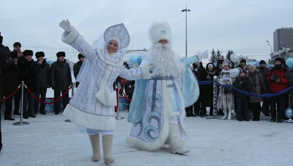 Дед Мороз в Новосибирске 25.12.2013