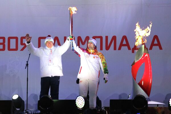 Эстафета олимпийского огня в Самаре