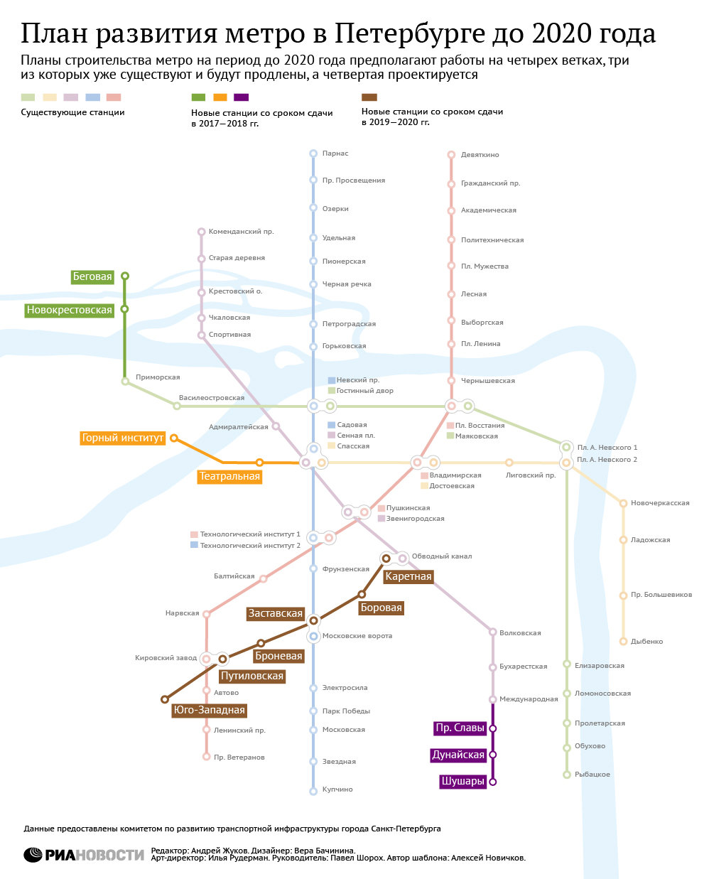 План питерского метро до 2030