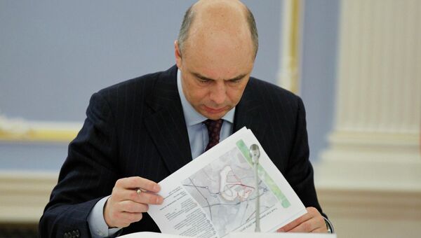 Министр финансов РФ Антон Силуанов на совещании, архивное фото