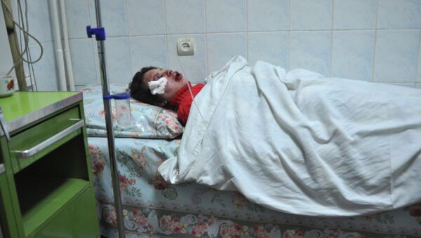 Украинская журналистка Татьяна Чорновил в больнице после избиения. 26 декабря 2013