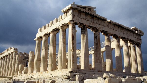 Руины Парфенона на Акрополисе. Архивное фото