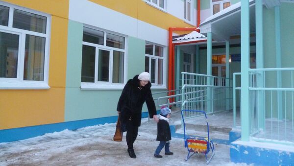 Новый корпус детского сада №83 в микрорайоне Зеленые горки в Томске