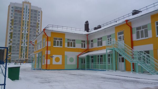 Новый корпус детского сада №83 в микрорайоне Зеленые горки в Томске. Архивное фото