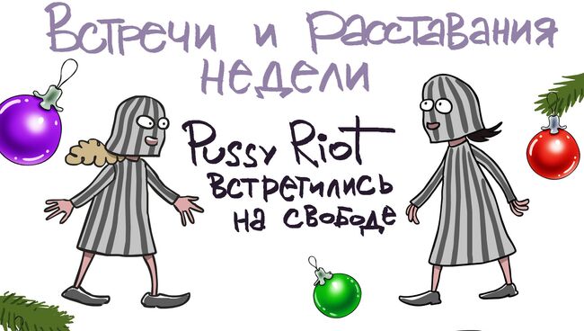 Итоги недели в карикатурах Сергея Елкина. 23.12.2013 - 27.12.2013