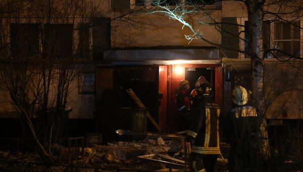 Взрыв в жилом доме в Санкт-Петербурге. Фото с места события