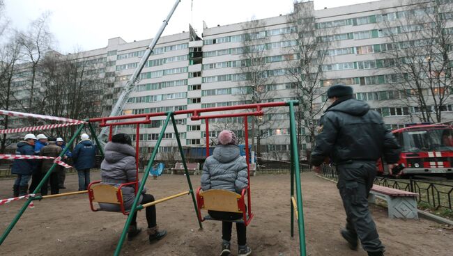 Взрыв в жилом доме в Санкт-Петербурге