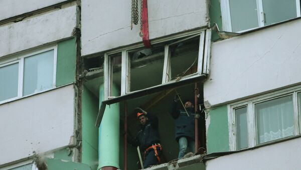 Взрыв в жилом доме в Санкт-Петербурге, фото с места событий