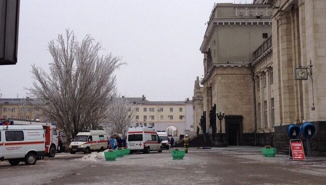 На месте теракта в Волгограде