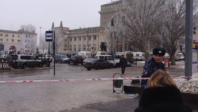 На месте теракта в Волгограде