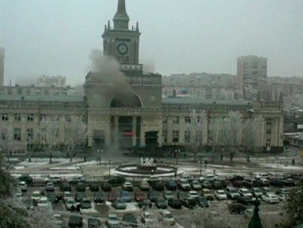 На месте теракта на железнодорожном вокзале в Волгограде