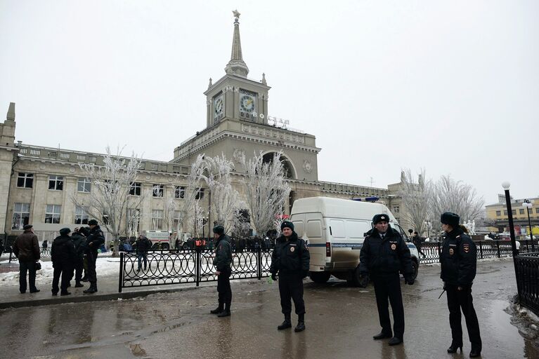 На месте теракта на железнодорожном вокзале в Волгограде