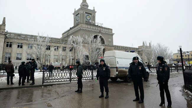 На месте теракта на железнодорожном вокзале в Волгограде