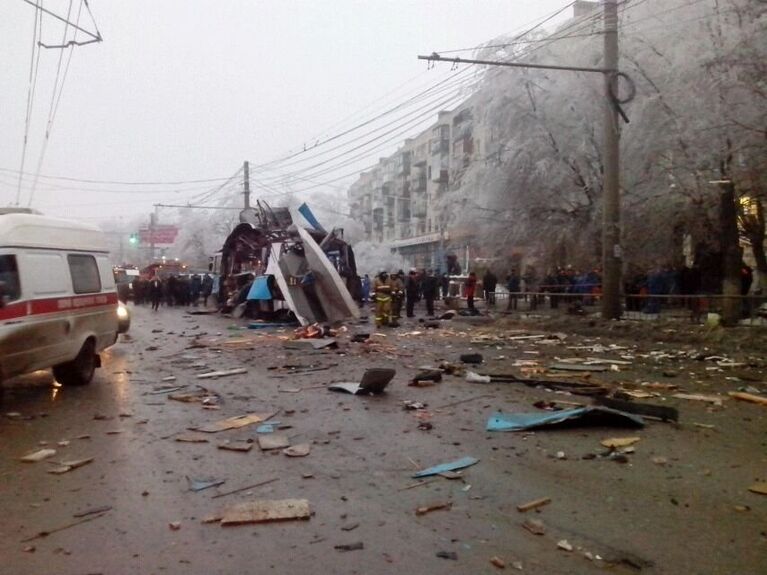 Взрыв в троллейбусе в Волгограде