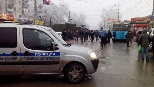 Взрыв в троллейбусе в Волгограде. Фото с места события