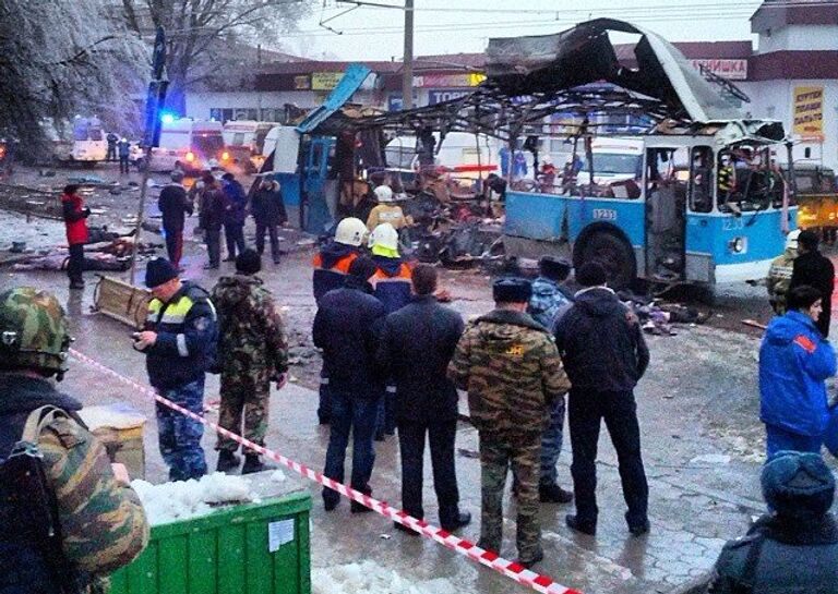 Взрыв в троллейбусе в Волгограде