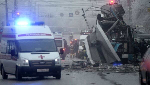 Теракт в троллейбусе в Волгограде, фото с места события