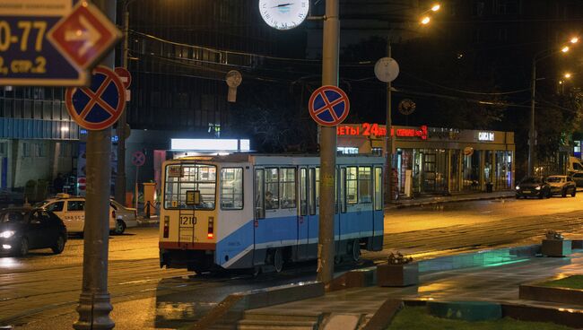 Трамвай в Москве. Архивное фото