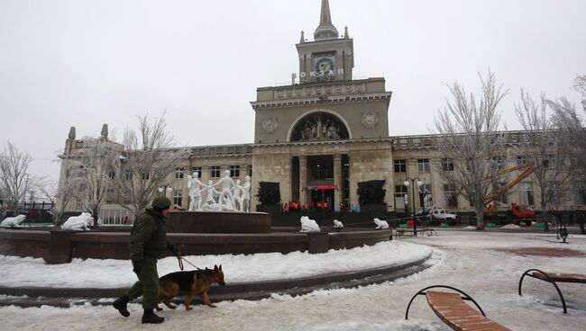 Железнодорожный вокзал Волгограда после теракта