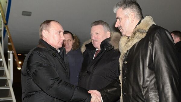 В.Путин прибыл в Хабаровск