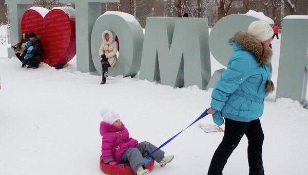 Зима в Томске, фото  архива
