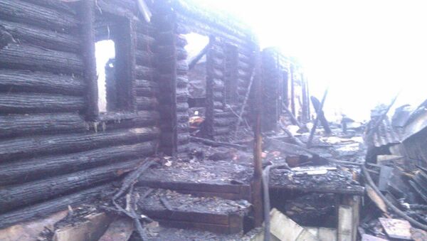 Пожар в деревне Темниково городского округа Железнодорожный