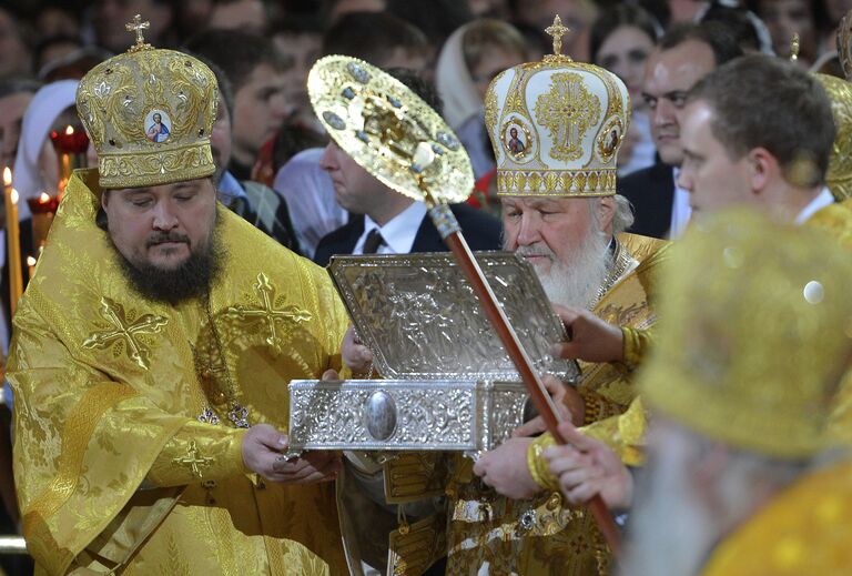 Рождественское богослужение в храме Христа Спасителя. Фото с места события