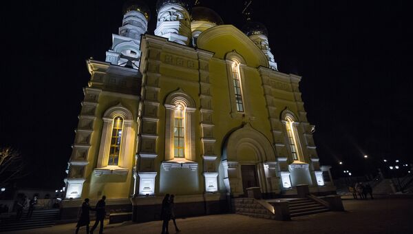 Всенощное рождественское бдение в Покровском кафедральном соборе Владивостока