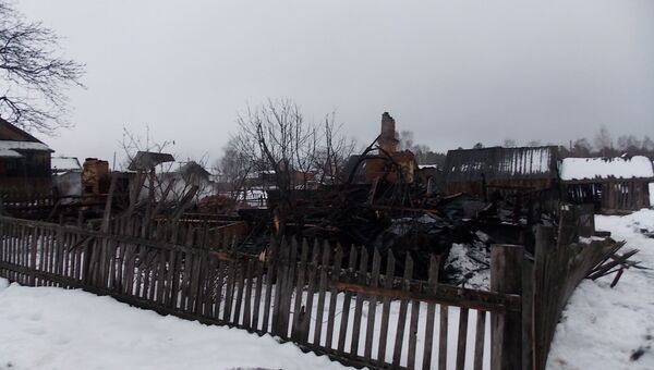 Пожар под Костромой, где погибли дети, фото с места события