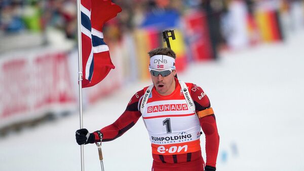 Эмиль Хегле Свендсен (Норвегия) после финиша. Фото с мечта события