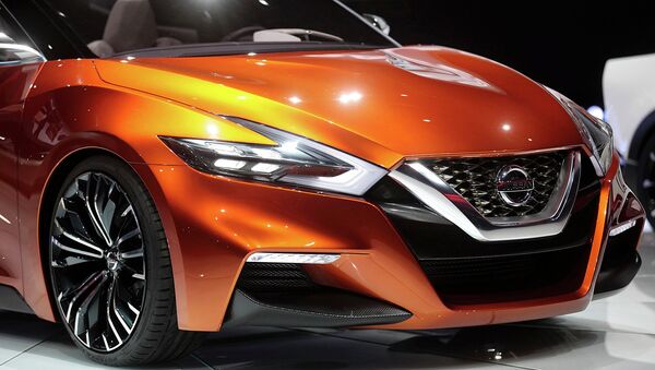 Автомобиль Nissan Sport Sedan Concept на автосалоне в Детройте. Архивное фото