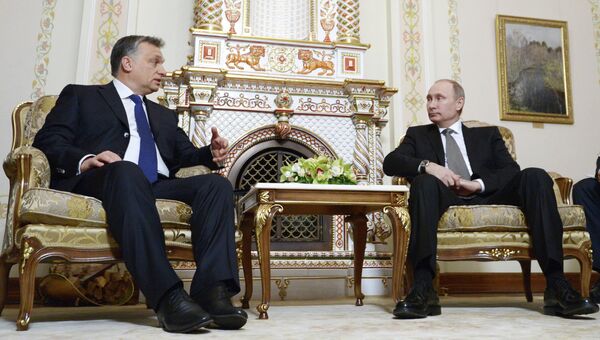 Встреча В.Путина с В.Орбаном. Архивное фото