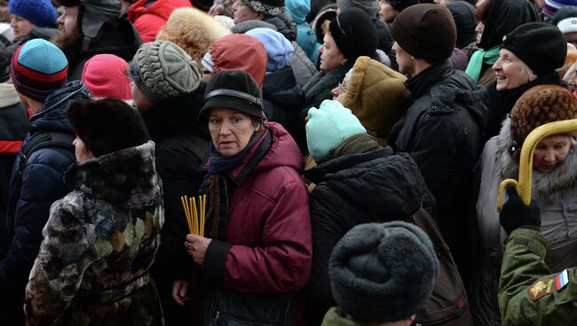 Очередь к Дарам волхвов в Петербурге. Фото с места события