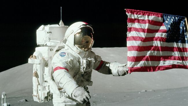Флаг США на Луне. Программа Аполлон-17