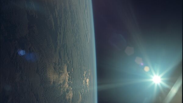 Планета Земля. Снимок сделан с пилотируемого лунного модуля Аполлон 11, архивное фото
