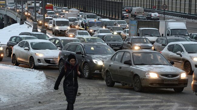 Снегопад в Москве