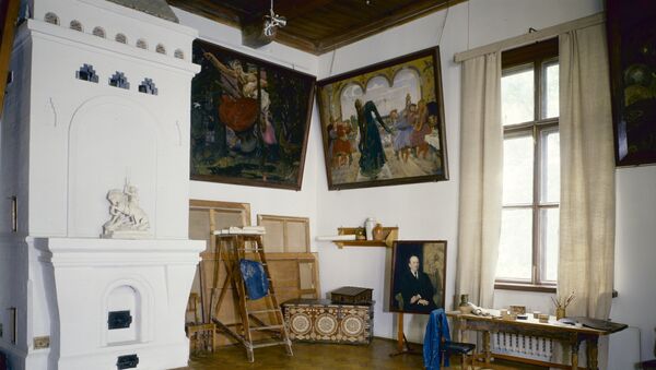 Мастерская в доме-музее Виктора Васнецова в Москве. Архивное фото