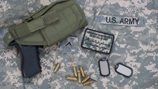 Форма и оружие солдата армии США