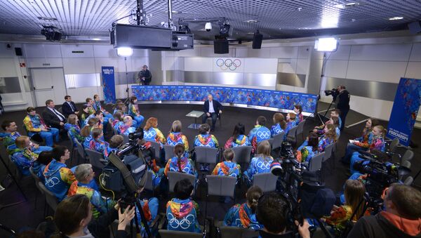 Встреча В.Путина с олимпийскими волонтерами в Сочи. Фото с места события