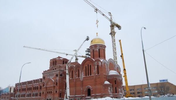 Часовня Поволжского православного института в Тольятти, архивное фото