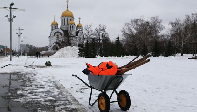 Снег в Самаре. Архивное фото