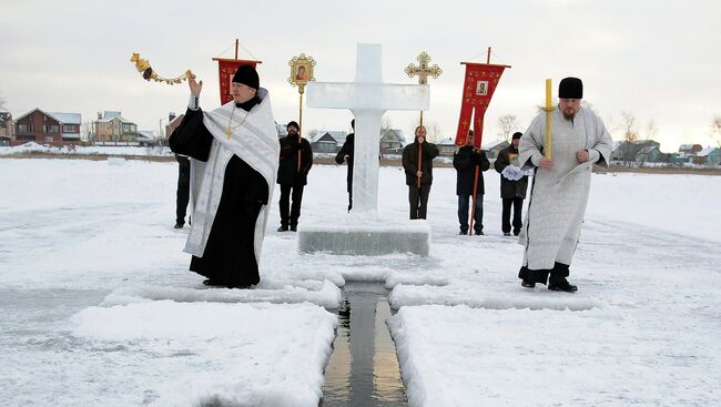 Освящение воды в Крещенский сочельник