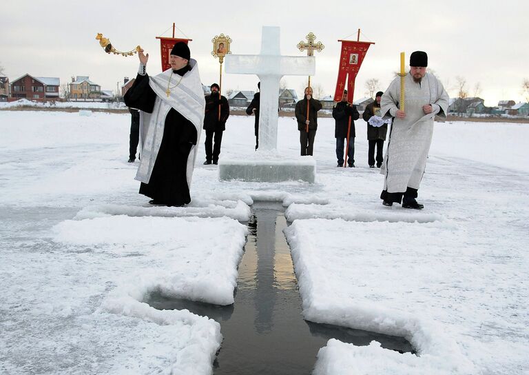 Освящение воды в Крещенский сочельник