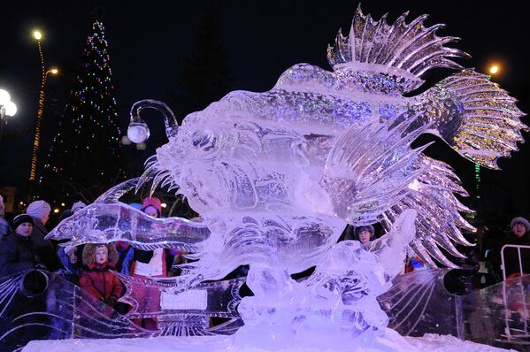 Открытый фестиваль-конкурс снежно-ледовых скульптур Волшебный лед Сибири