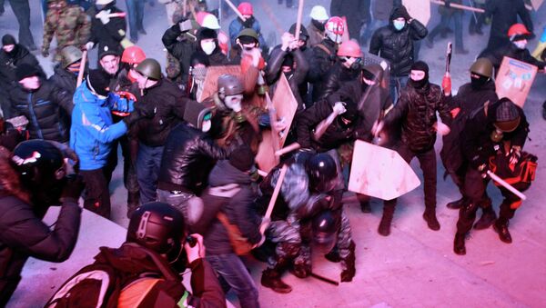 Массовые беспорядки в Киеве 19 января 2014 года, фото с места события